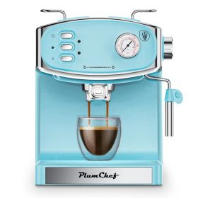 20 Bar Espresso Machine For Home- Professional Compact Espresso Maker With Milk Frother Steam Wand, Pressure Gauge & 54oz Large Water Tank, Low Noise