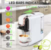 PSH2B-WH  1450W automatic espresso machine with water level line, capsule coffee maker 19Bar, French Mocha Italian 600L tank Esppresso