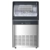 110lbs/24H Commercial Ice Maker Machine, 33lbs Storage Capacity Ice Maker with Drain Pump, 50 Ice Cubes in 15 Minutes