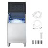 Commercial Ice Maker Storage Bin, 300 LBS Capacity Stainless Steel Ice-Bin, Commercial Ice Storage Bin with Adjustable Anti-slip Rubber Feet