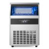 160lbs/24H Commercial Ice Maker Machine, 66lbs Storage Capacity Ice Maker with Drain Pump, 80 Ice Cubes in 15 Minutes