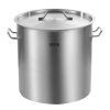 Stainless Steel Stockpot, 53 Quart Large Cooking Pots, Cookware Sauce Pot with Lid, and Handle, Heavy Duty Commercial Grade Stock Pot