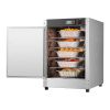 Hot Box Food Warmer, 5-Tier Concession Warmer with Water Tray, 5 Pans, Single-door and Adjustable Shelves, Stainless Steel Food Warmer Cabinet