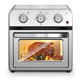 13QT Air Fryer Toaster Oven, Healthy Oil-Free Cooking, Multifunctional Convection Contertop Oven, Adjustable Time, Temp Control, Stainless Steel, Amaz