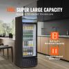 Commercial Merchandiser Refrigerator, 6.8 Cu.Ft / 195L Beverage Refrigerator Cooler Merchandiser