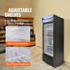 Commercial Merchandiser Refrigerator, 6.8 Cu.Ft / 195L Beverage Refrigerator Cooler Merchandiser