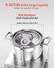Food Processor & Vegetable Chopper, 6.3 Quart Food-Grade Stainless Steel Food Processor Chopper with 2 Extra S-Curve Blades