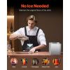 Glass Froster Chiller, CO2 Beer Glass Froster, 8-10 Seconds/Cup with LED Light, Instant Glass Chiller for Wine, Cocktail, Champagne, Mixed Drinks