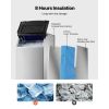 Commercial Ice Maker Storage Bin, 300 LBS Capacity Ice-Bin, Stainless Steel Commercial Ice Storage Bin with Adjustable Anti-slip Rubber Feet