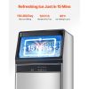 110lbs/24H Commercial Ice Maker Machine, 33lbs Storage Capacity Ice Maker with Drain Pump, 50 Ice Cubes in 15 Minutes
