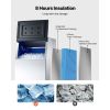 Commercial Ice Maker Storage Bin, 300 LBS Capacity Stainless Steel Ice-Bin, Commercial Ice Storage Bin with Adjustable Anti-slip Rubber Feet