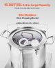 Food Processor & Vegetable Chopper, 15.9 Quart Food-Grade Stainless Steel Food Processor Chopper with 2 Extra S-Curve Blades