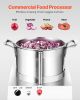Food Processor & Vegetable Chopper, 6.3 Quart Food-Grade Stainless Steel Food Processor Chopper with 2 Extra S-Curve Blades