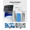 Commercial Ice Maker Storage Bin, 250 LBS Capacity Ice-Bin, Stainless Steel Commercial Ice Storage Bin with Adjustable Anti-slip Rubber Feet