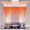 Commercial Exhaust Hood, 5FT Food Truck Hood Exhaust, 201 Stainless Steel Concession Trailer Hood with 2 Detachable U-shaped Grid Oil Filter Mesh