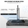 Beer Kegerator, Single Tap Draft Beer Dispenser, Full Size Keg Refrigerator With Shelf, CO2 Tank(No Gas), Drip Tray & Rail