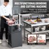 Commercial Electric Meat Bandsaw, 550W Stainless Steel Vertical Bone Sawing Machine, 19.1"x15" Workbench, 7.09 Inch Cutting Thickness
