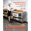 Commercial Electric Drawer Warmer, Single-Drawer Stainless Steel Food Warmer, Built-in Installation Warming Drawer Cabinet