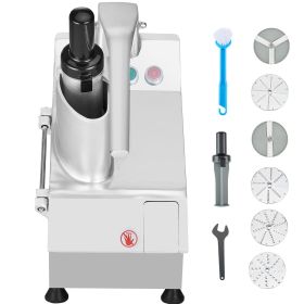 Food Processor & Vegetable Chopper, 2 Feeding Holes Food-Grade Stainless Steel Food Processor Chopper with Detachable 6 Blades (Default: Default)